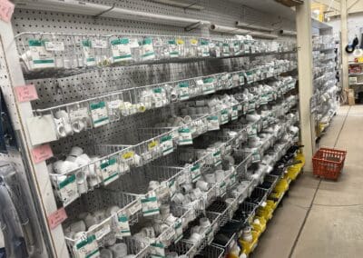 Plumbing supplies - pipe caps and connectors