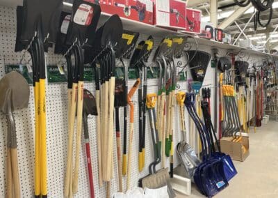 various shovels & rakes