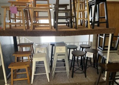 Various bar stools for sale at JJWD Hardware